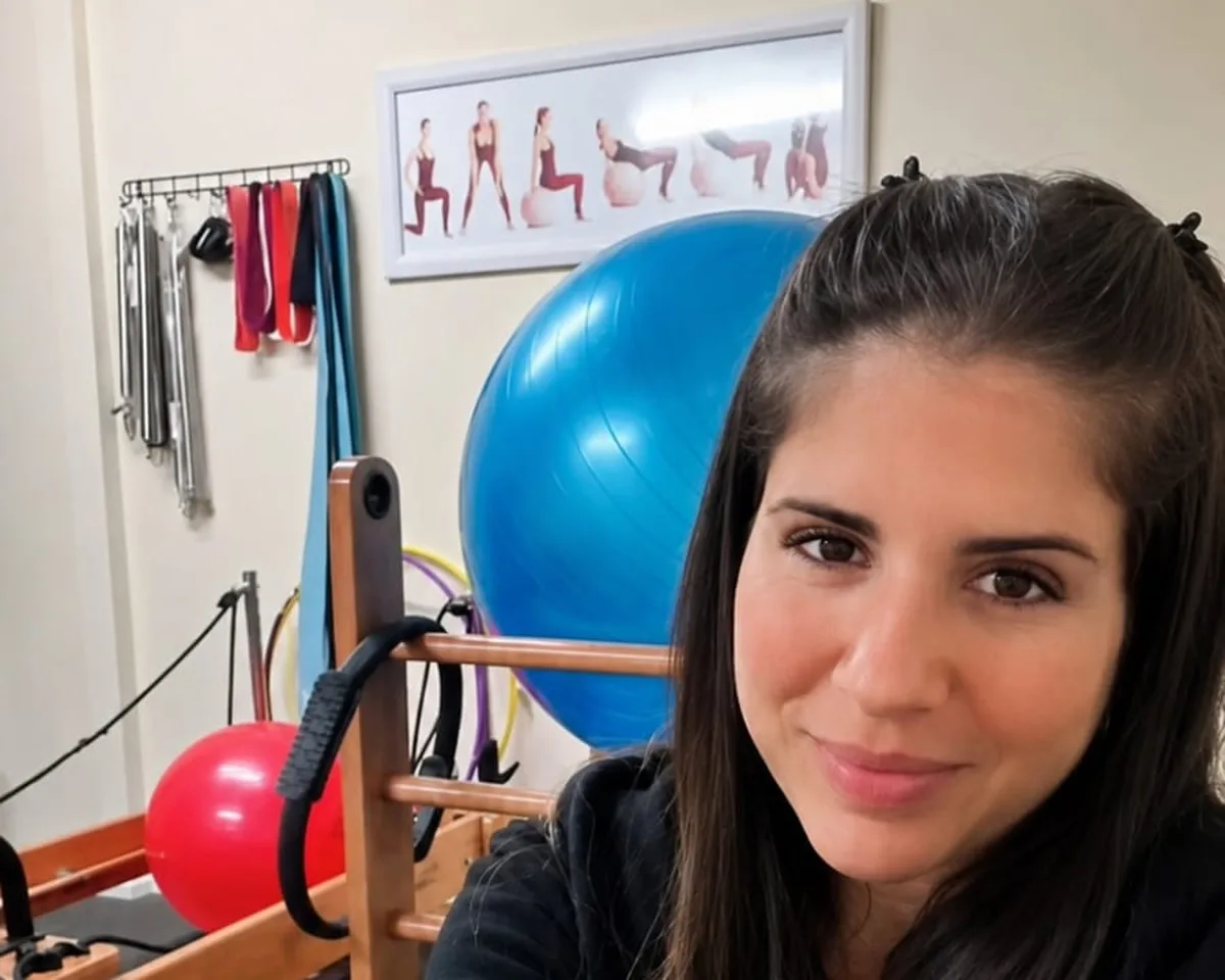 Lisandra Caldas, professora de Pilates do Studio Secret Fitness